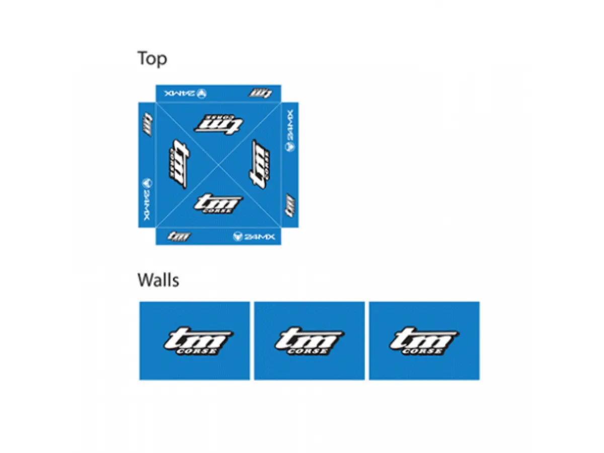 CARPA PLEGABLE 3x3m CON 3 PAREDES | TM / 24MX