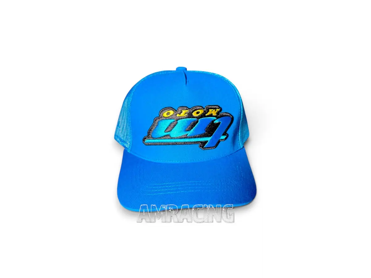 CAPPELLINO TM MOTO '27 BLU C/LOGO CAPOVOLTO