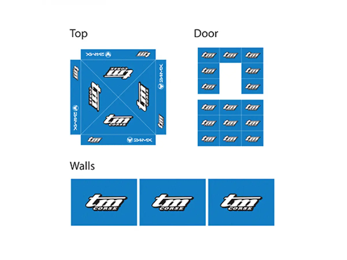 CARPA PLEGABLE 3x3m CON 4 PAREDES (INCLUYE PUERTA) | TM / 24MX