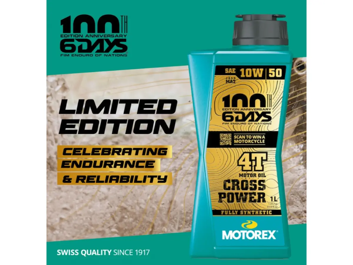 CROSS POWER 4T 10W/50 JASO MA 2 MOTOREX 6days L.E.
