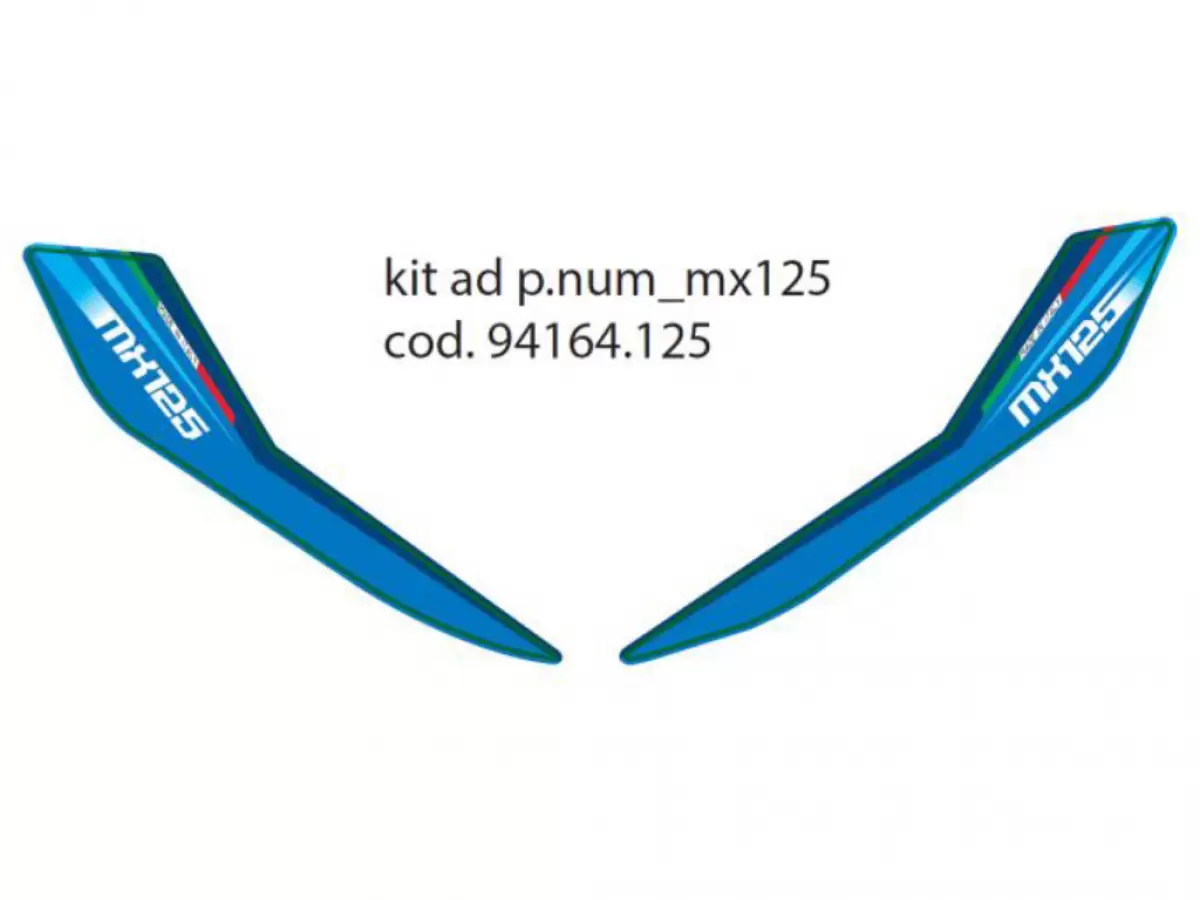 KIT AD. M.20 LAT.P.NUM 2T 125 MX