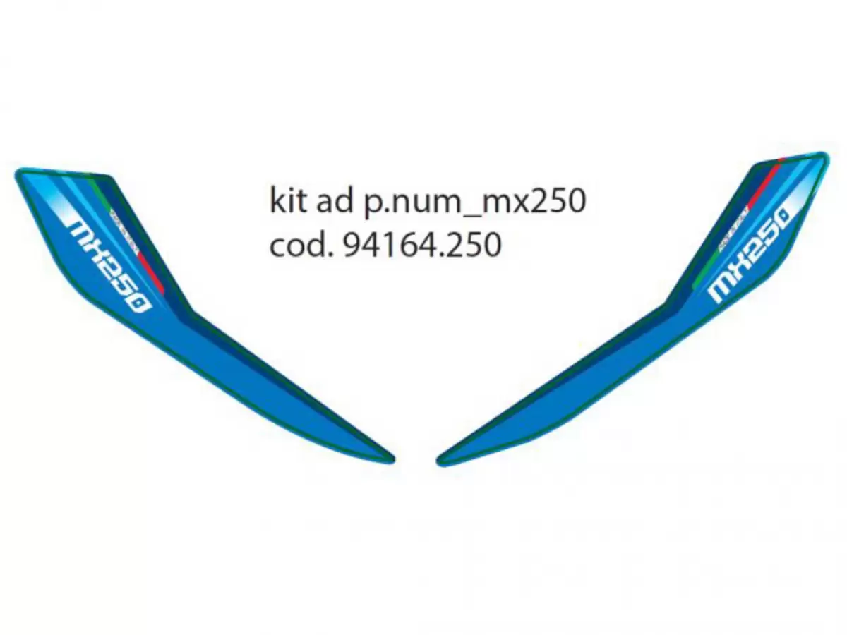 KIT AD. M.20 LAT.P.NUM 2T/4T 250 MX