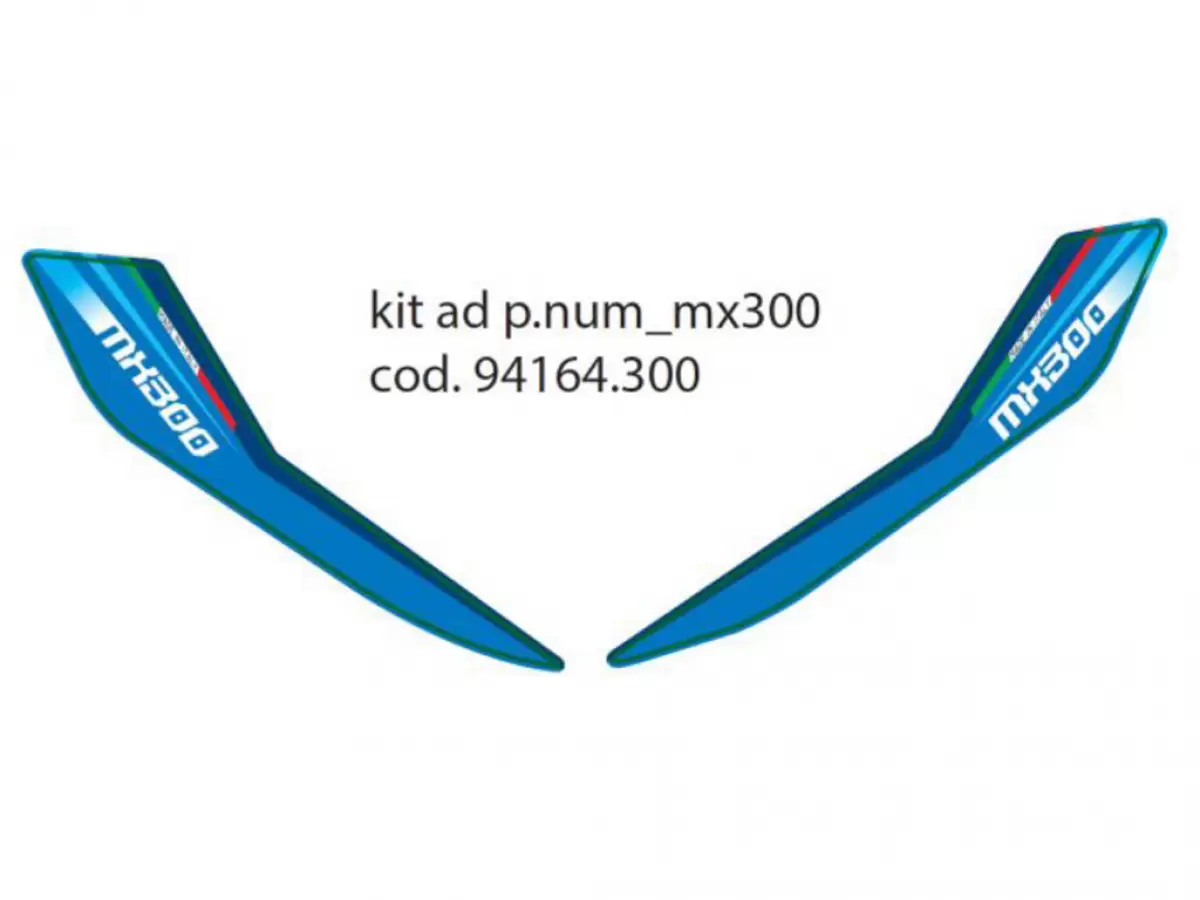 KIT AD. M.20 LAT.P.NUM 2T/4T 300 MX