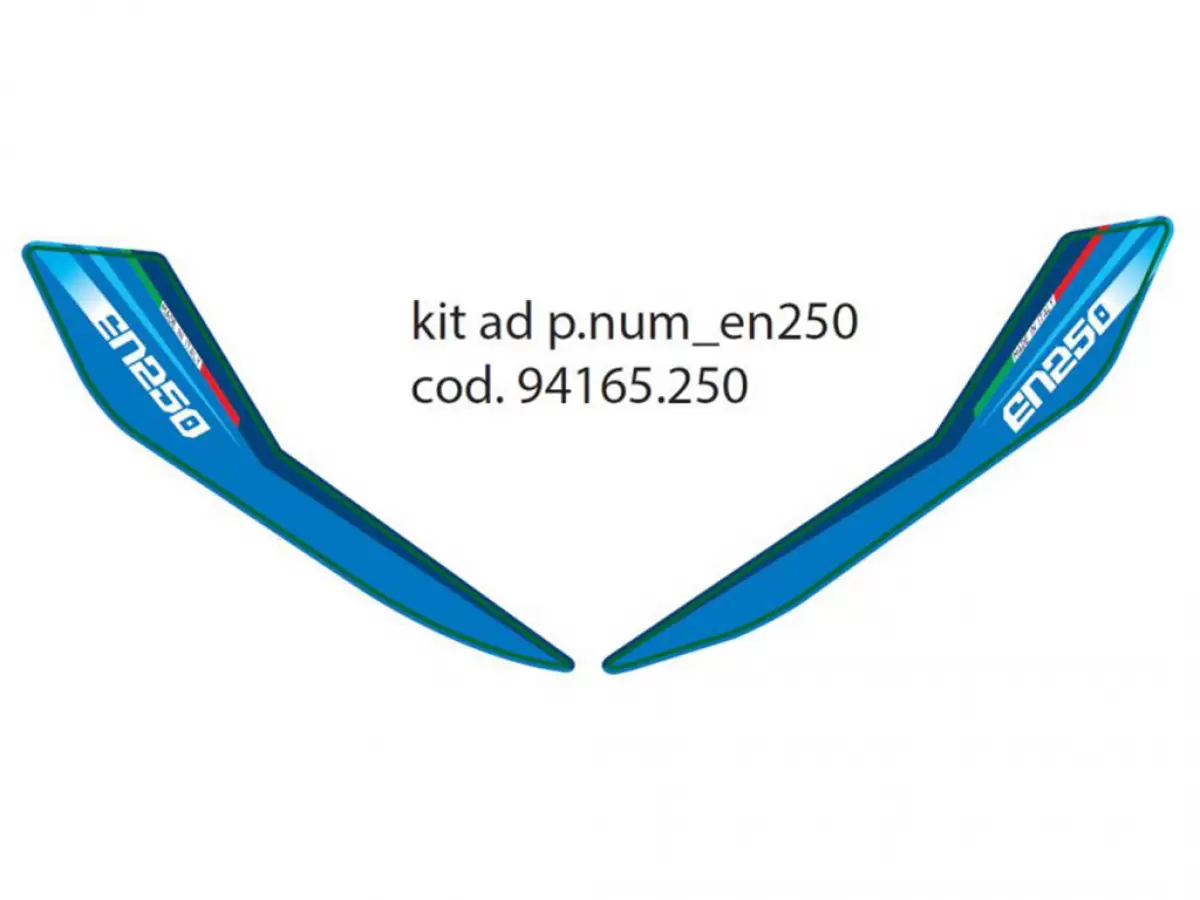 KIT AD. M.20 LAT.P.NUM 2T/4T 250 EN