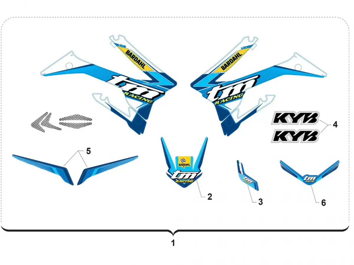 KIT ADESIVI MY 2020 2T 125 SMR