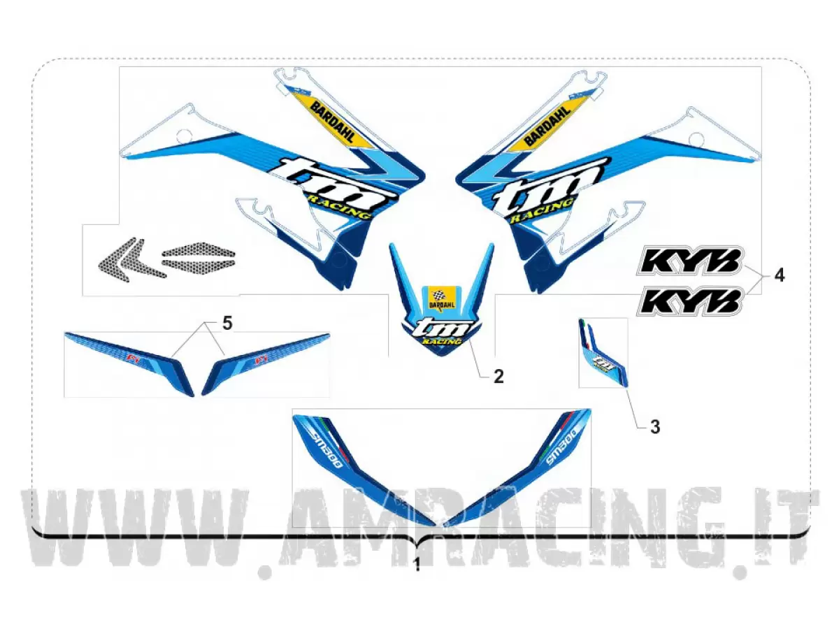 KIT ADESIVI MY 2020 2T 300 Fi SMR