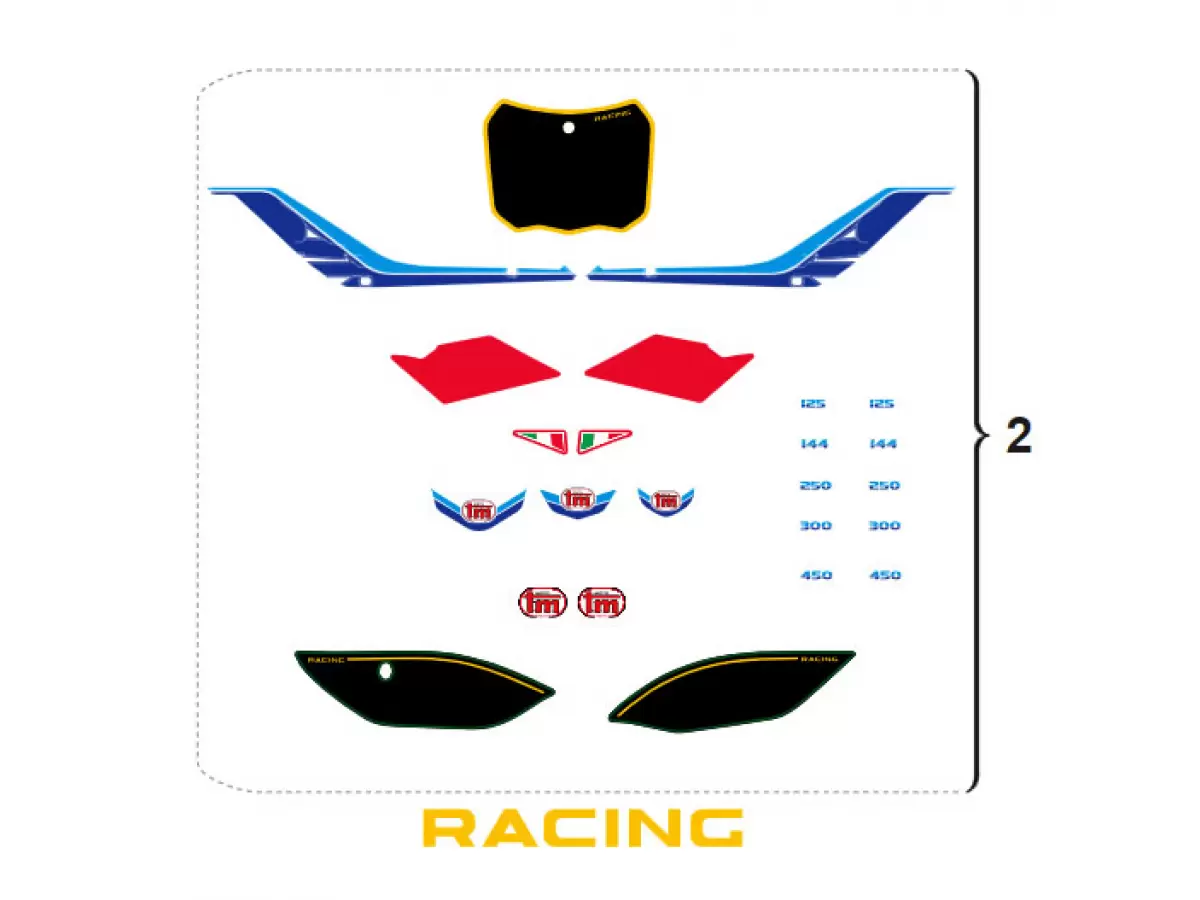 2T RED DREAM LE ADHESIVE KIT - RACING