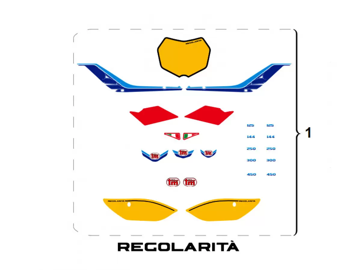 KIT ADHESIVOS 4T TWIN RED DREAM LE - REGULARIDAD