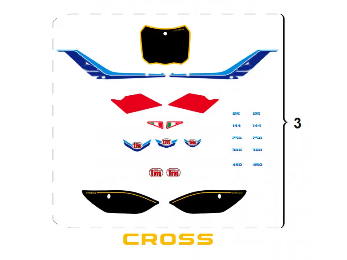 KIT ADHESIVOS 4T TWIN RED DREAM LE - CROSS