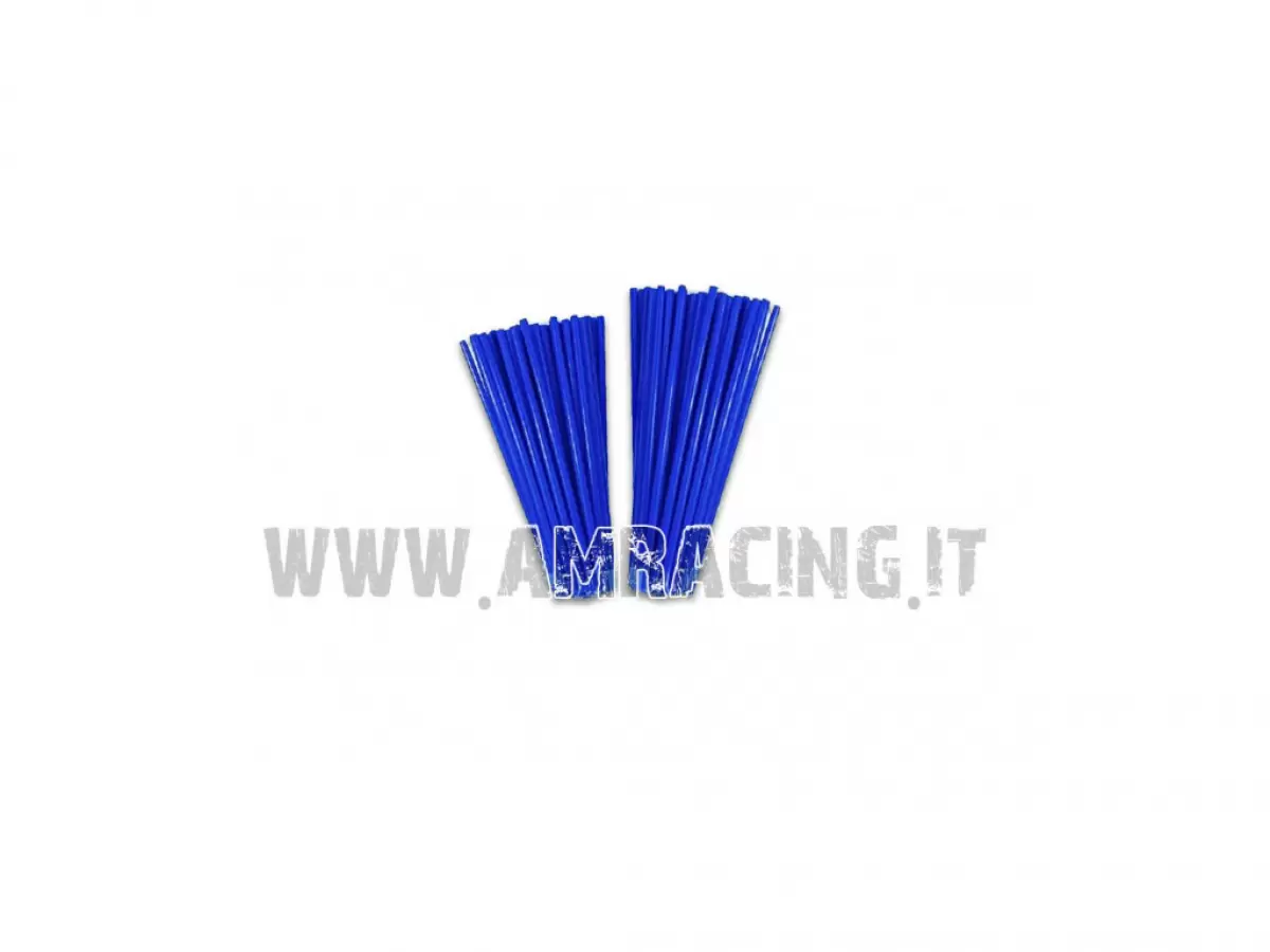 SET OF 80 BLUE SPOKE COVERS