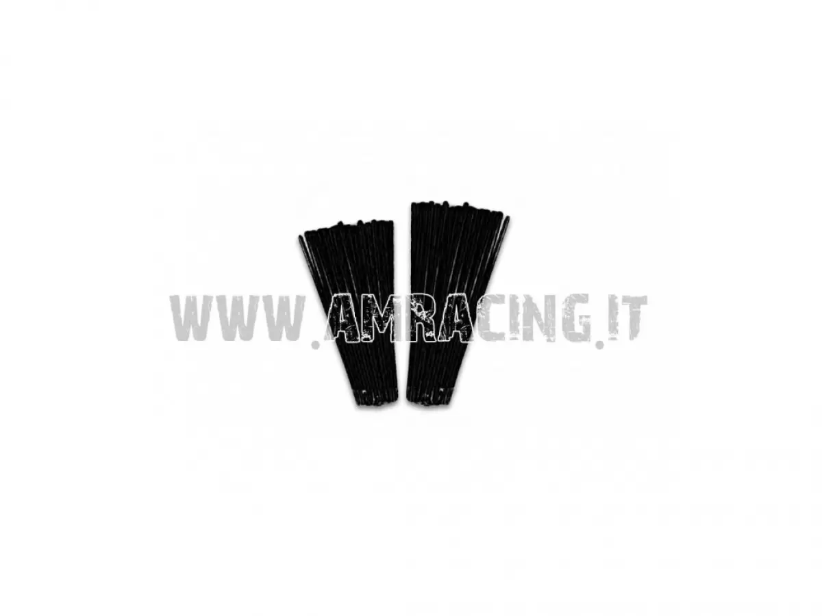 SET OF 80 BLACK SPOKE COVERS