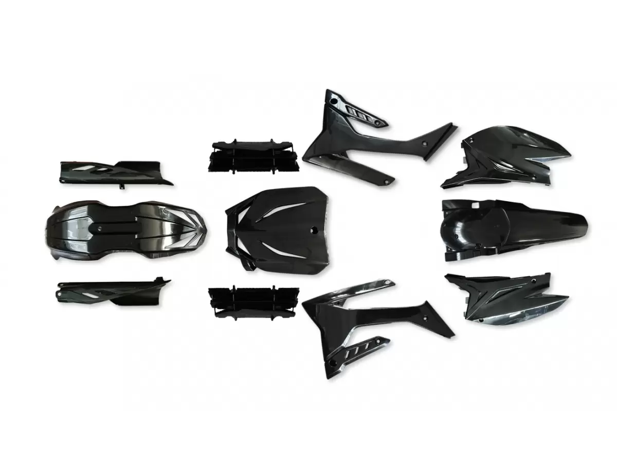 KIT DE PLÁSTICOS NEGROS 2T 85 JUNIOR SMX PARA MODELOS DE 2015 A 2021