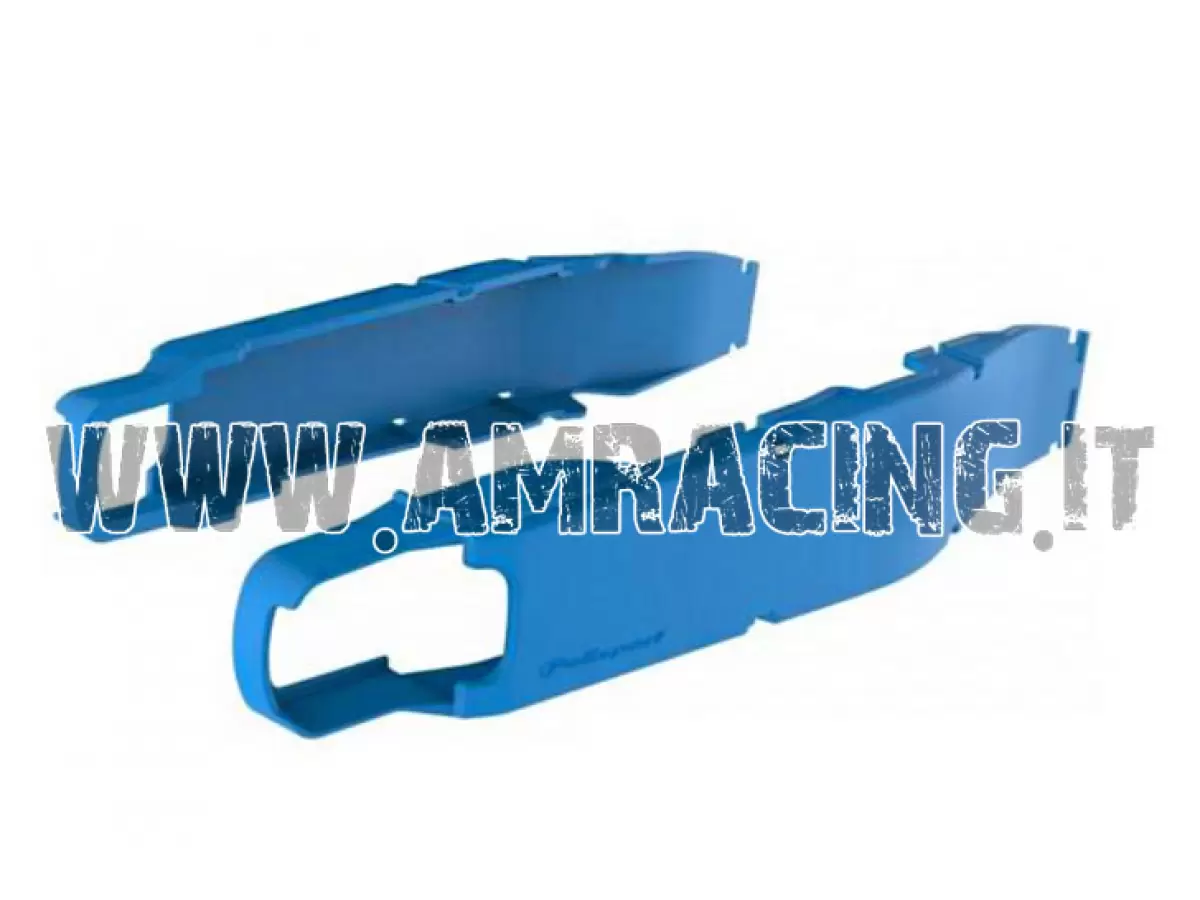 BLUE SWINGARM PROTECTORS FOR ALL MODELS FROM 2011 TO 2027 (CURVED SWINGARM)
