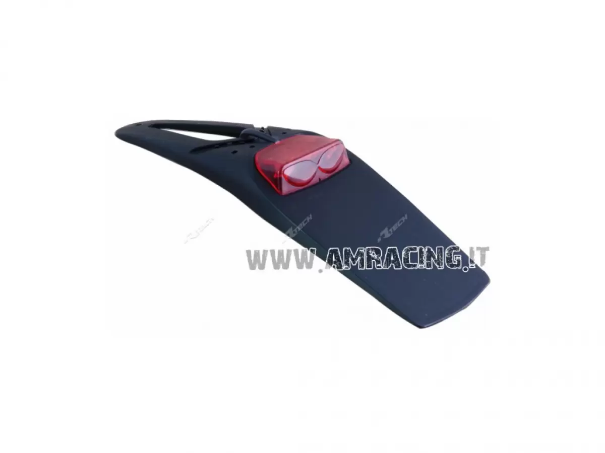 EXTREME BLACK LED NUMBER PLATE HOLDER WITH RED LENS RACETECH