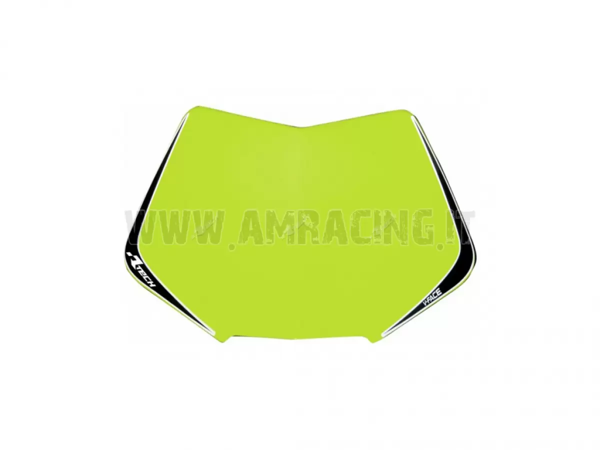 RECAMBIO DE PLACA PORTANÚMEROS V-FACE AMARILLO FLUORESCENTE