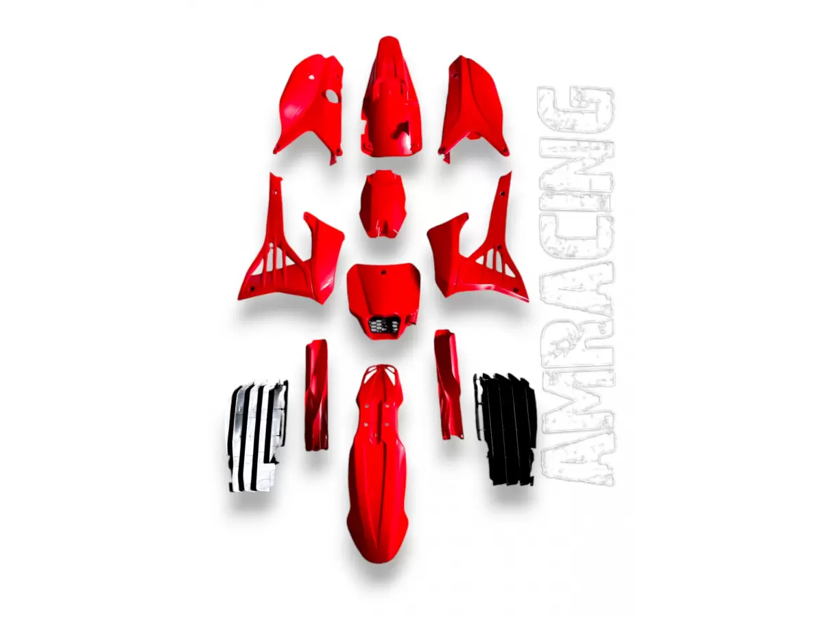 RED DREAM L.E. PLASTIC KIT FOR 4T SMK TWIN MODELS (DOUBLE EXHAUST) FROM 2022