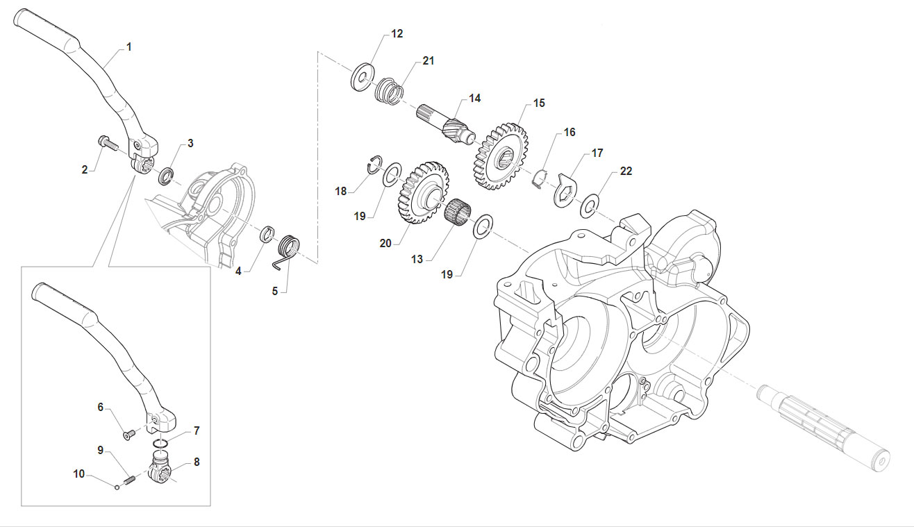 2T 125/144 FI EN DAL 2022 AL 2024 - MOTORE - MESSA IN MOTO