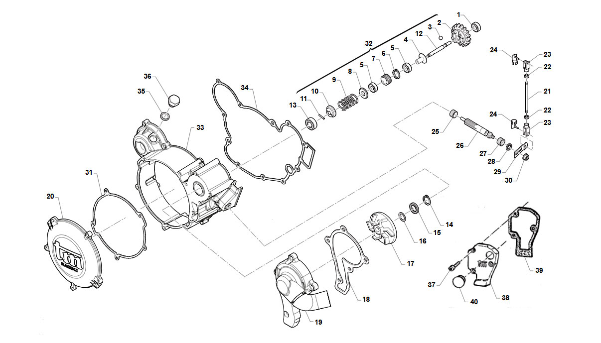 2T 100 MX/SMX JUNIOR 2025/2026 - MOTOR - CENTRIFUGA Y CARTER EMBRAGUE