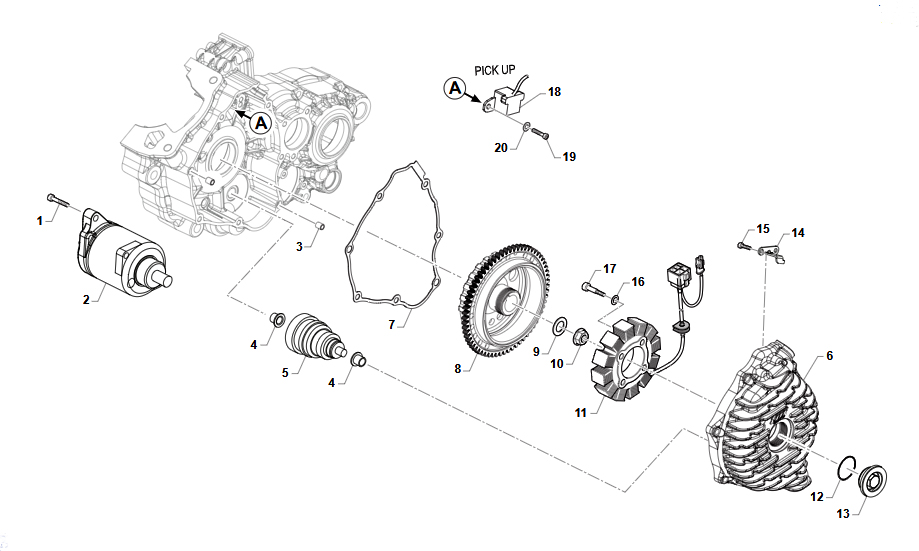 2T 125 ES EN/ES MX 2025 - MOTORE - ACCENSIONE CARBURATORE