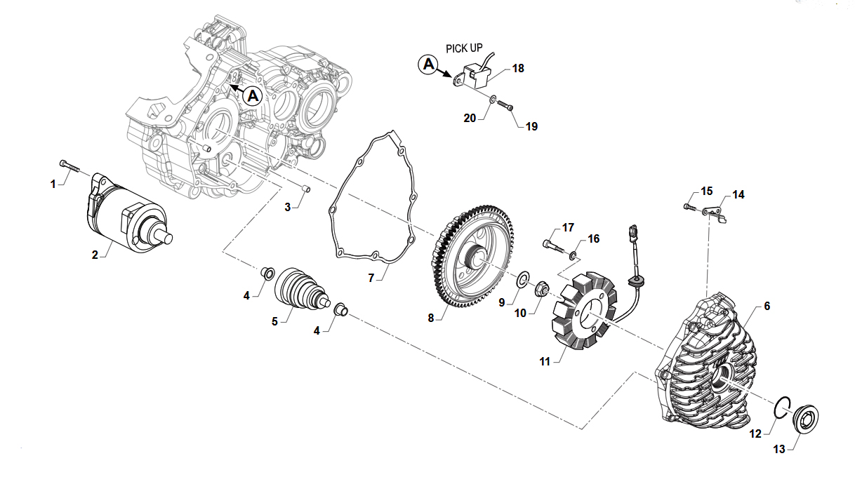 2T 125 FI ES 2025/2026 - ENGINE - IGNITION CARBURATOR FI