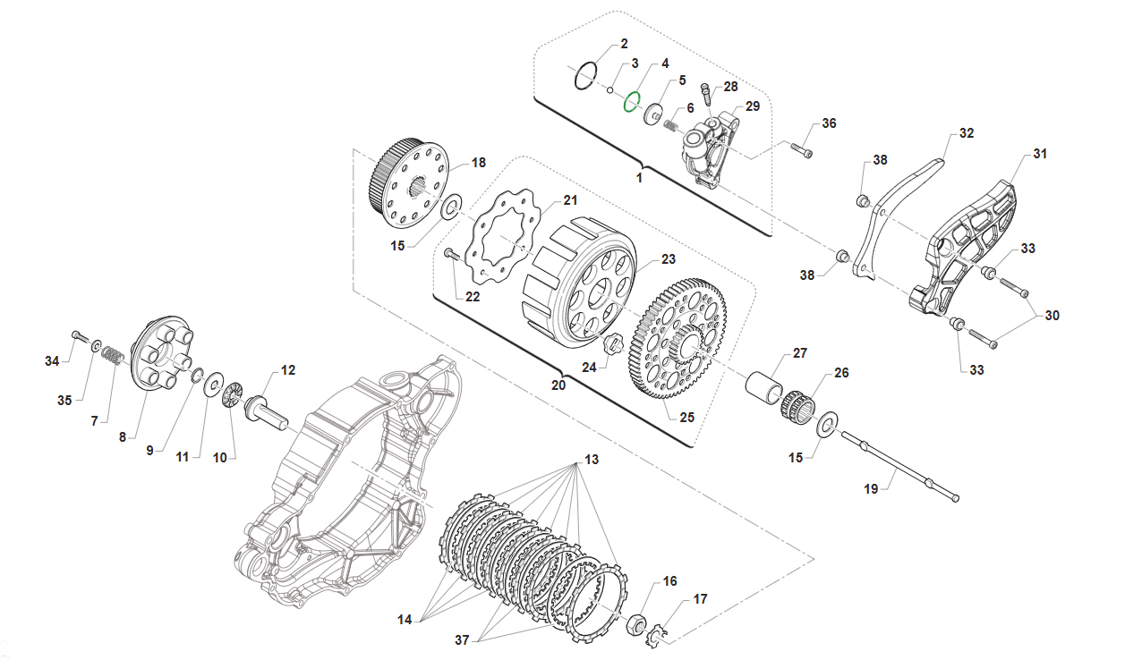 2T 300 SMX 2024 - ENGINE - CLUTCH 5M