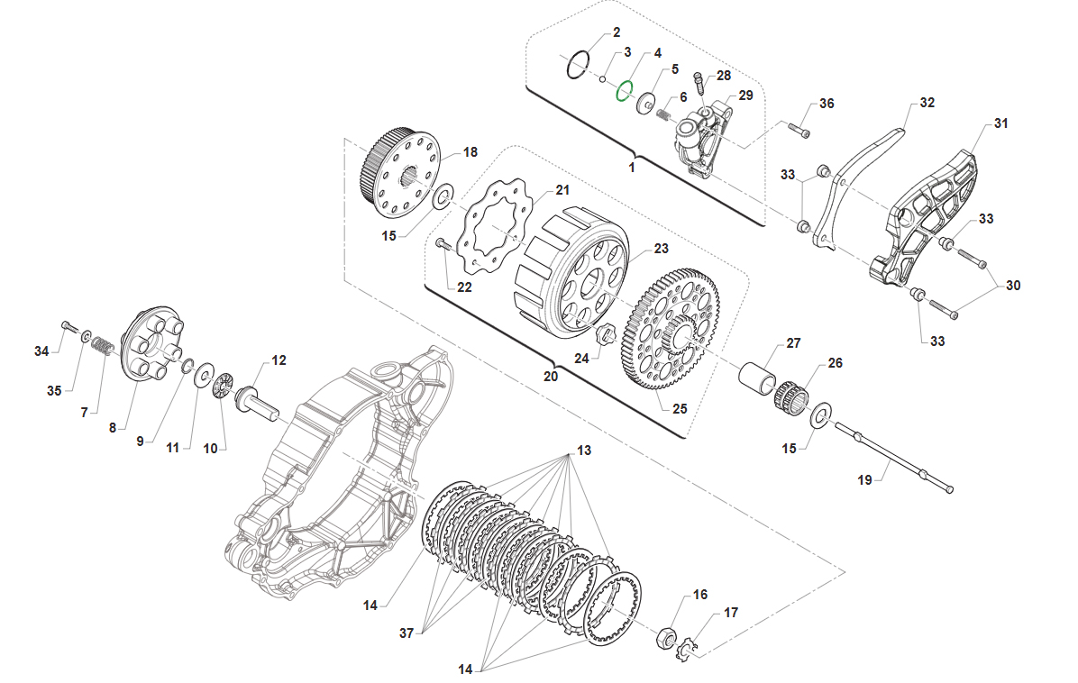 2T 300 SMX 2025 - MOTOR - EMBRAGUE