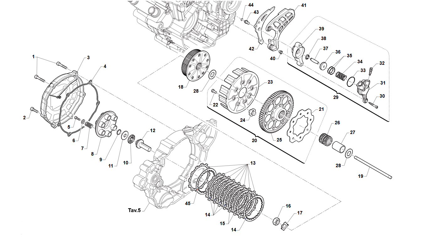 4T 250 FI EN 2025/2026 - MOTOR - EMBRAGUE