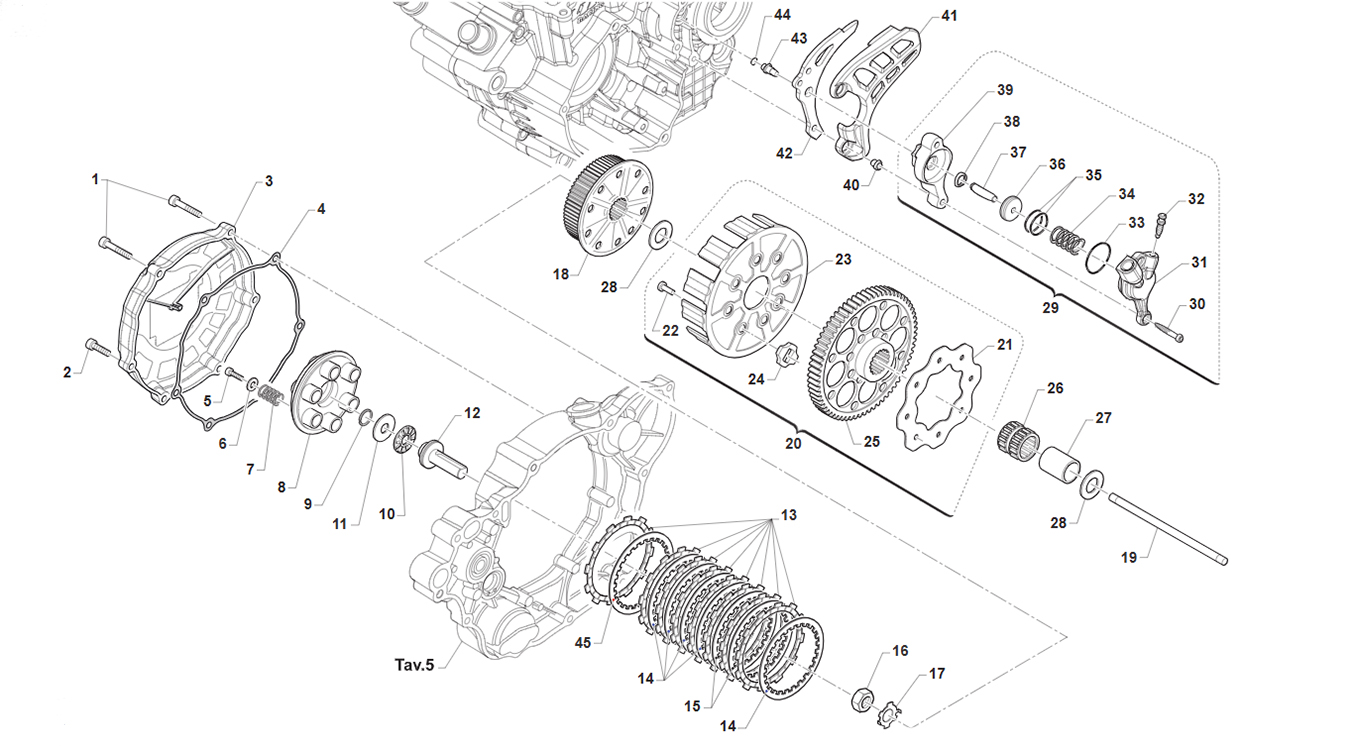 4T 250 FI MX / FI SMK TWIN 2025 - MOTORE - FRIZIONE