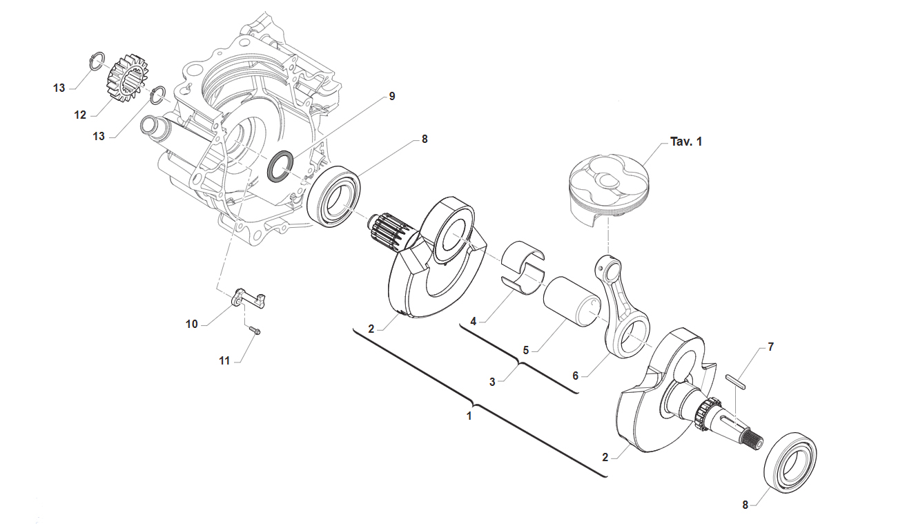 4T 300 FI EN/MX 2025/2026 - MOTOR - EJE DE TRANSMISION