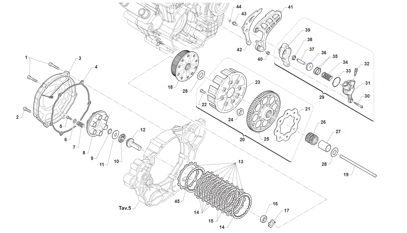 4T 300 FI EN/MX 2025 - MOTOR - EMBRAGUE