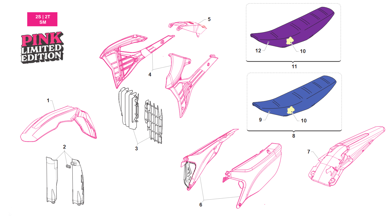 2T SM DAL 2022 AL 2026 - PLASTICHE E SELLA - PINK LIMITED EDITION