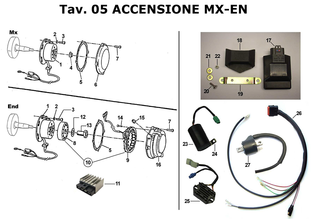2T 250/300 MX/EN DAL 2015 AL 2018 - MOTORE - ACCENSIONE