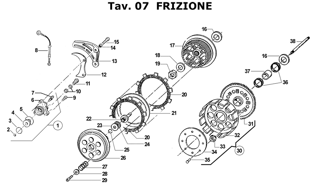 2T 250/300 MX/EN DE 2015 A 2018 - MOTOR - EMBRAGUE