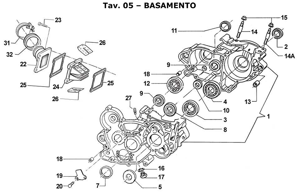 2T 144 MX/EN DE 2013 A 2018 - MOTOR - CARTER