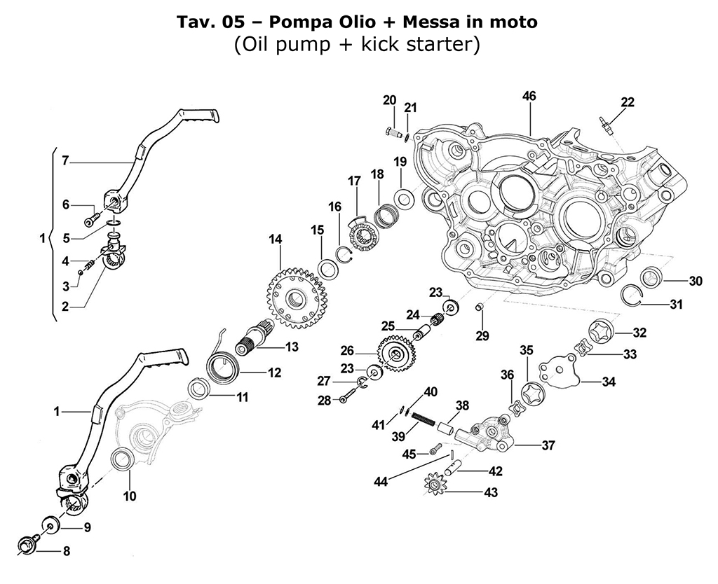 4T 250FI EN/SMM/SMR 2018 - MOTORE - POMPA OLIO-MESSA IN MOTO