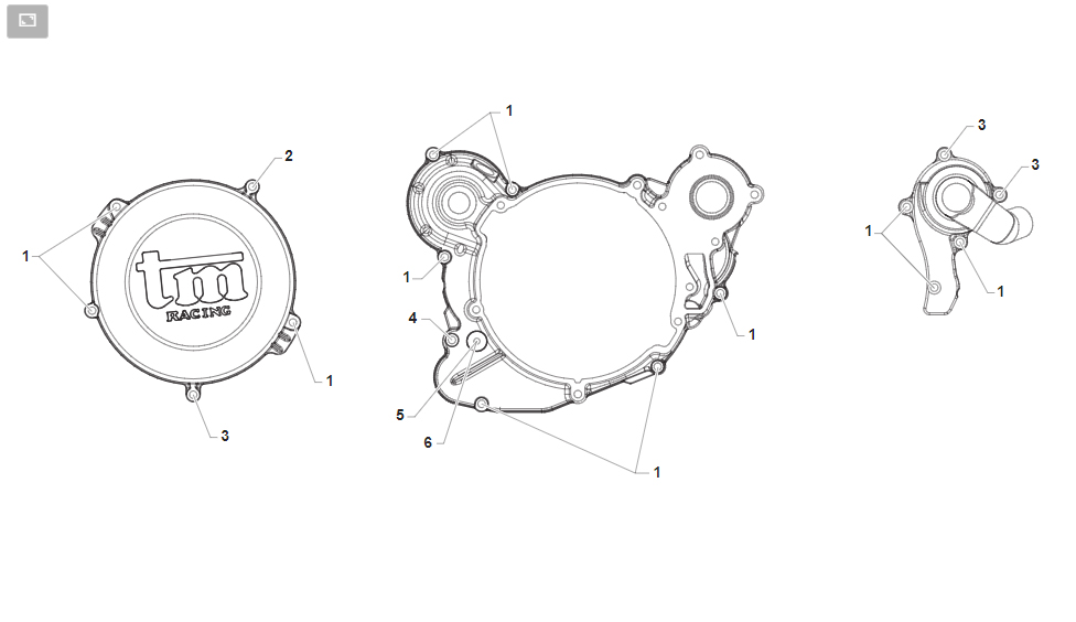 2T 125 FI EN/SMR / 144 FI EN DAL 2021 AL 2024 - MOTORE - VITI COPERCHI