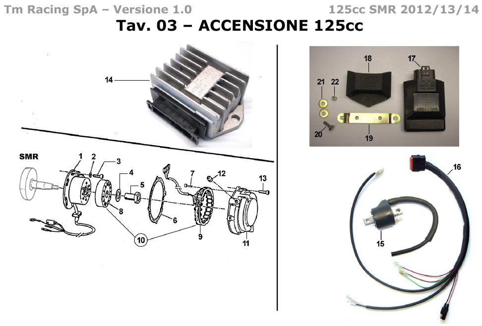 2T 125 SMR DE 2012 A 2014 - MOTOR - ENCENDIDO