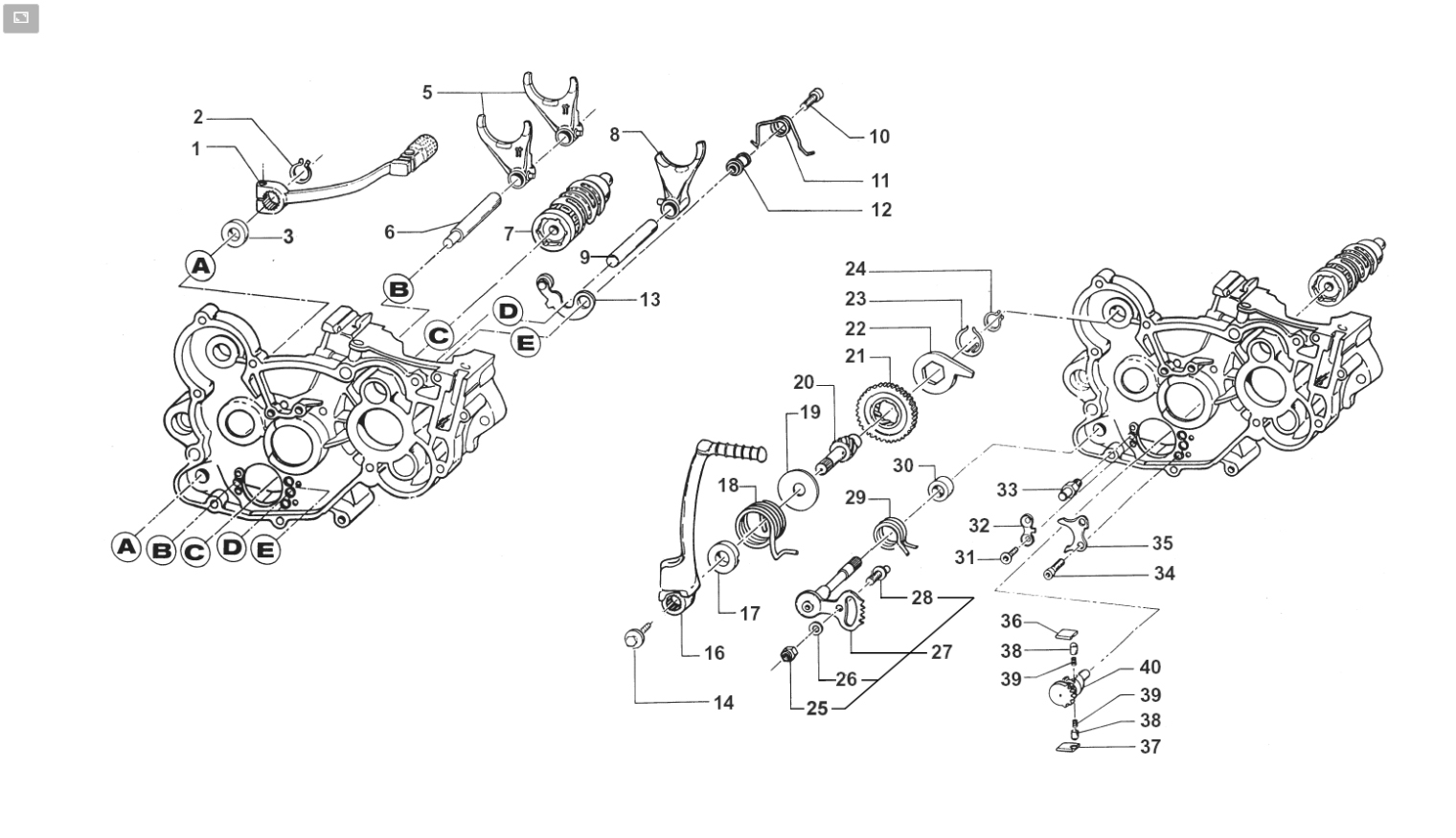 2T 144 EN 2015 - MOTORE - FORCHETTE CAMBIO