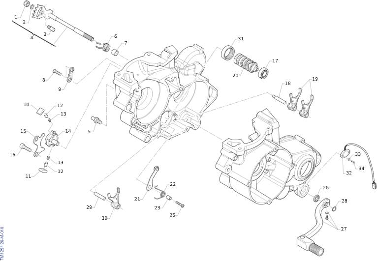 2T 144 FI EN DAL 2021 AL 2025 - MOTORE - COMANDO CAMBIO