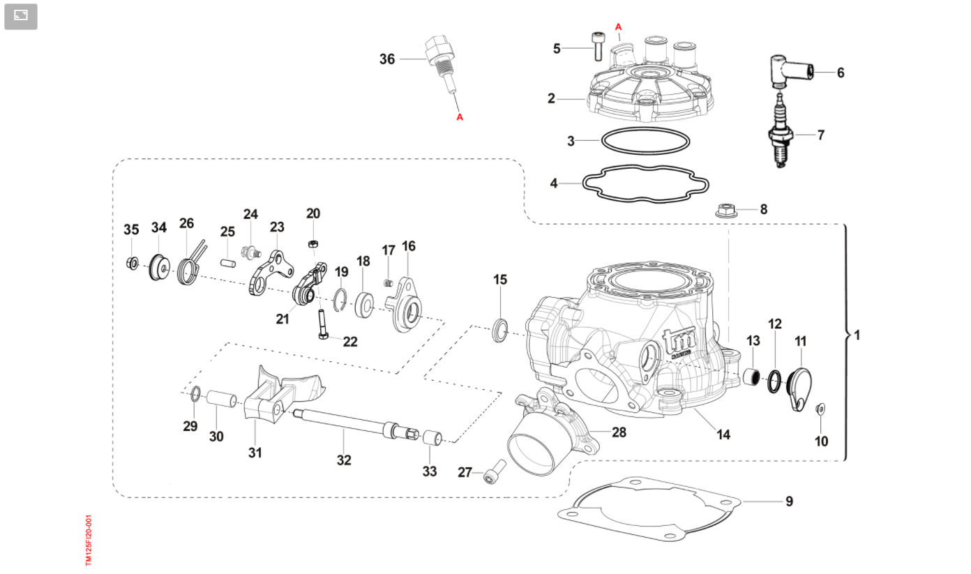 2T 144 FI EN 2022/2023 - MOTORE - CILINDRO