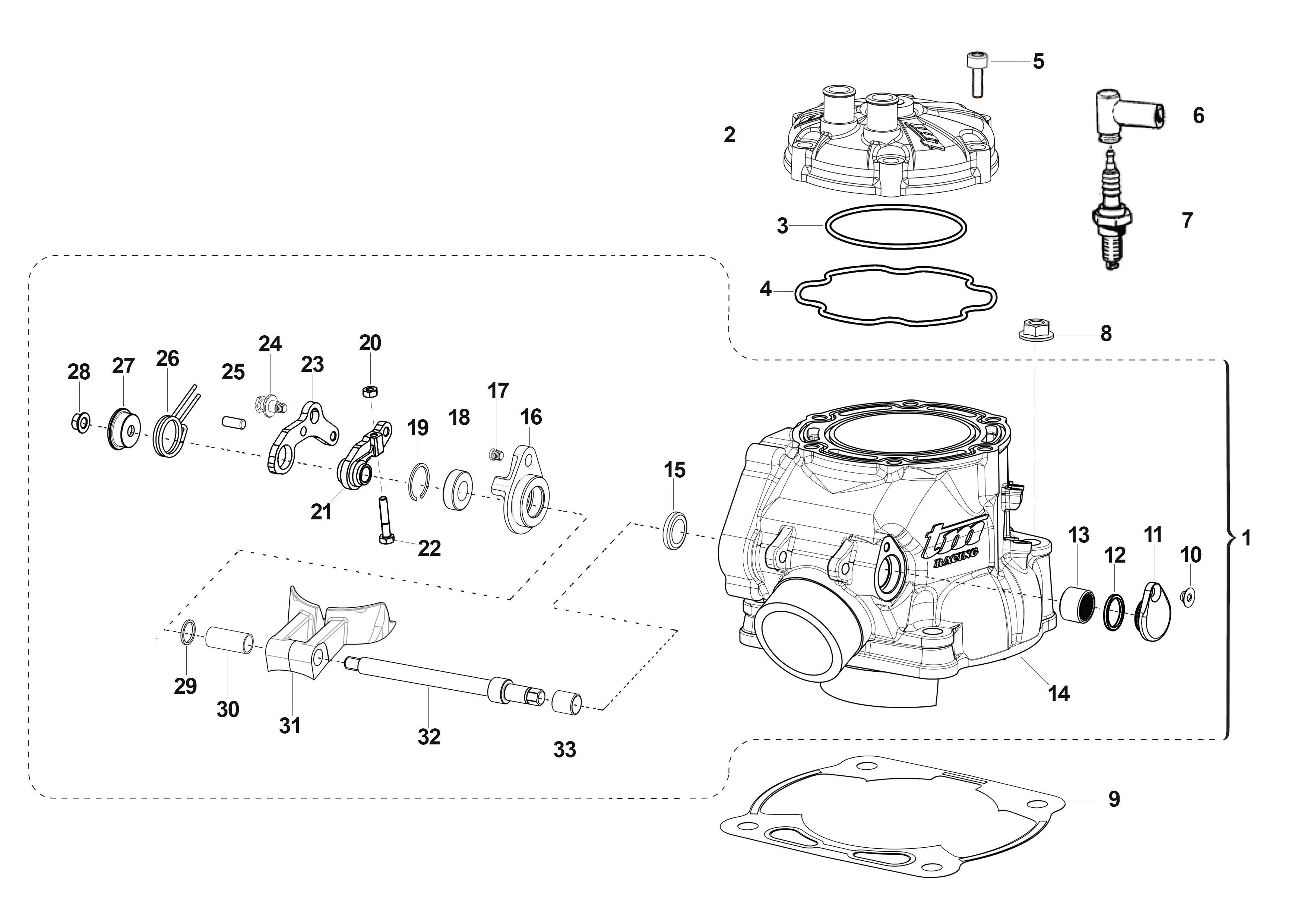 2T 250 EN 2020/2021 - ENGINE 5M AND 6M - CYLINDER
