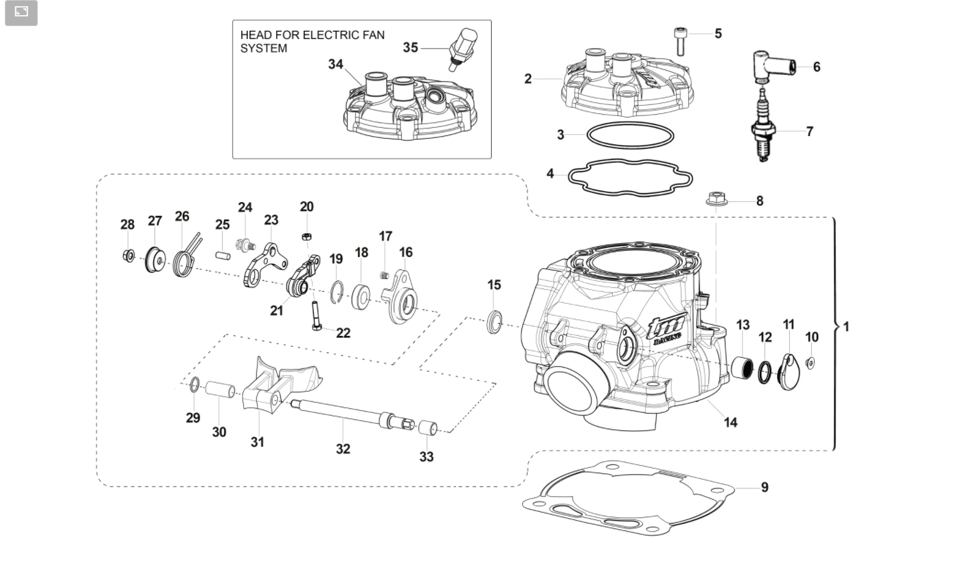 2T 250 EN/MX DAL 2022 AL 2026 - MOTORE - CILINDRO