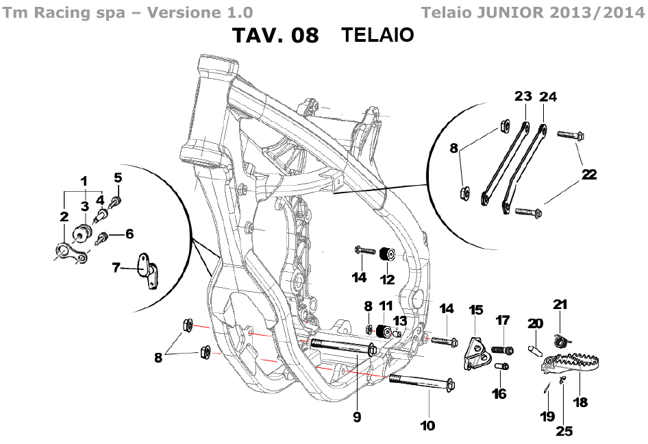 2T 85 JUNIOR MX 2013/2014 - BASTIDOR