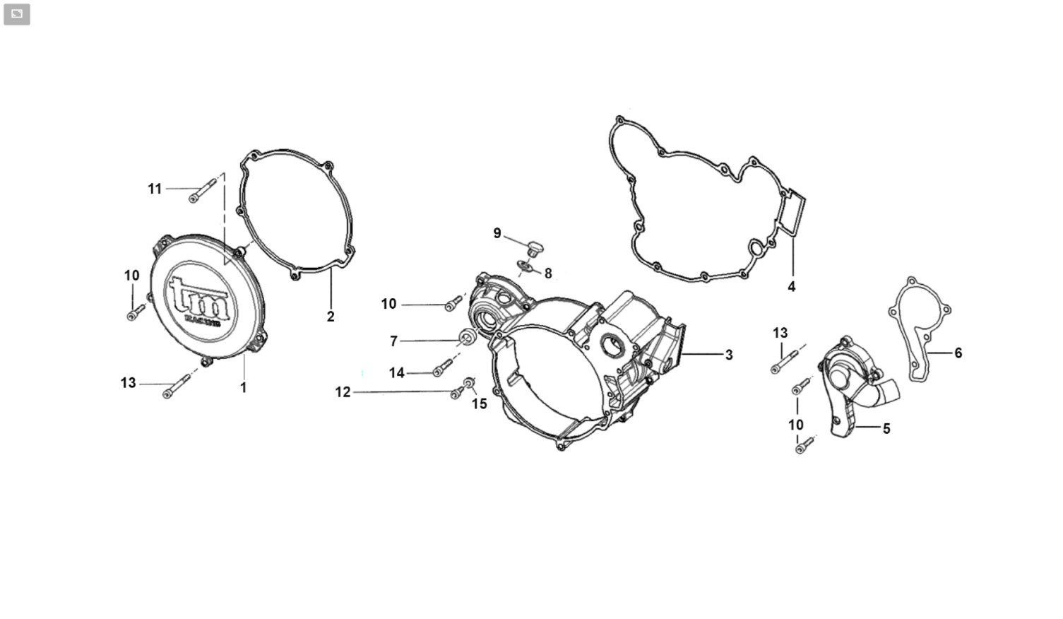 2T 85 MX JUNIOR 2015 - ENGINE - CLUTCH CARTER
