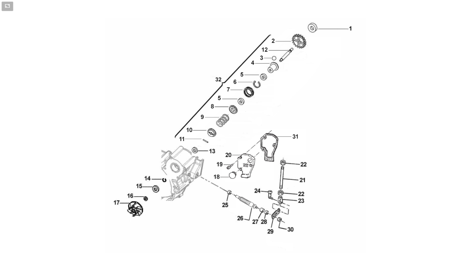 2T 85 MX JUNIOR 2015 - MOTORE - CENTRIFUGA