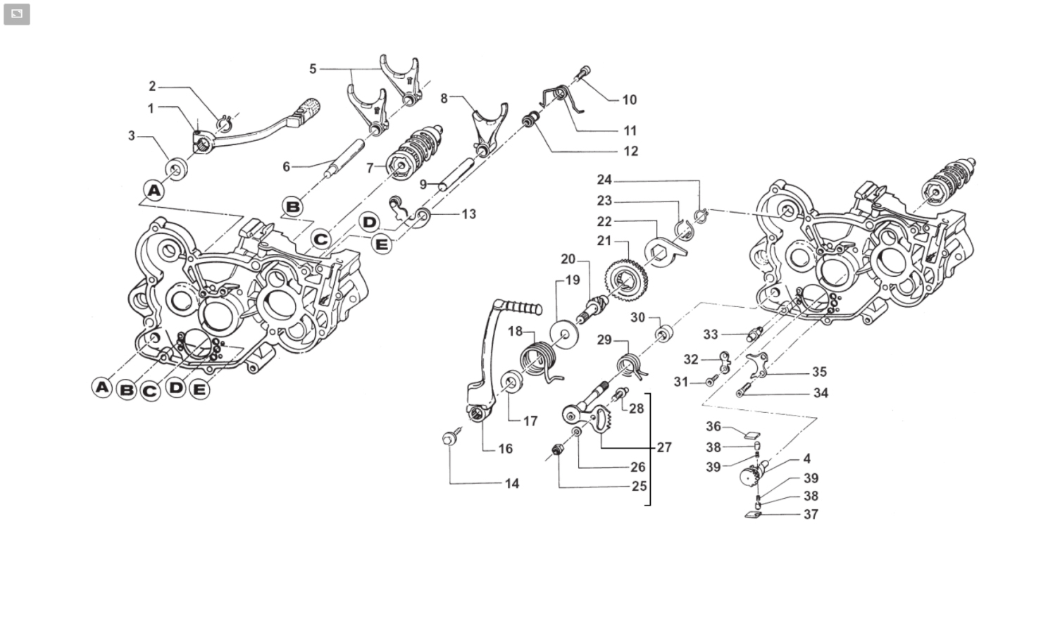 2T 85 MX JUNIOR 2015 - ENGINE - GEAR FORKS AND START UP