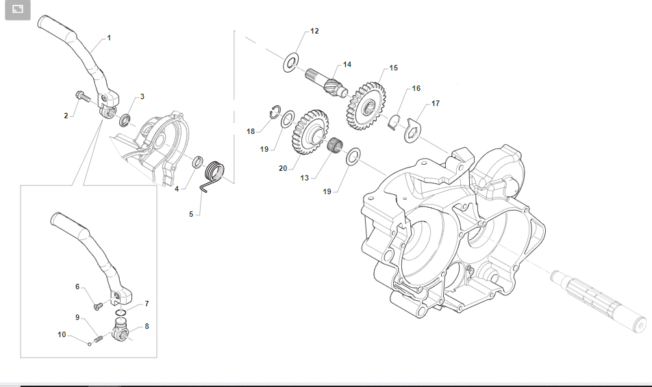 2T 85/100 MX SENIOR 2024 - ENGINE - KICK STARTER