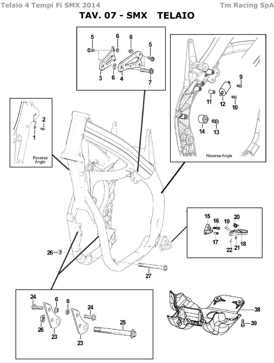 4T 250/450 FI SMX 2014 - TELAIO