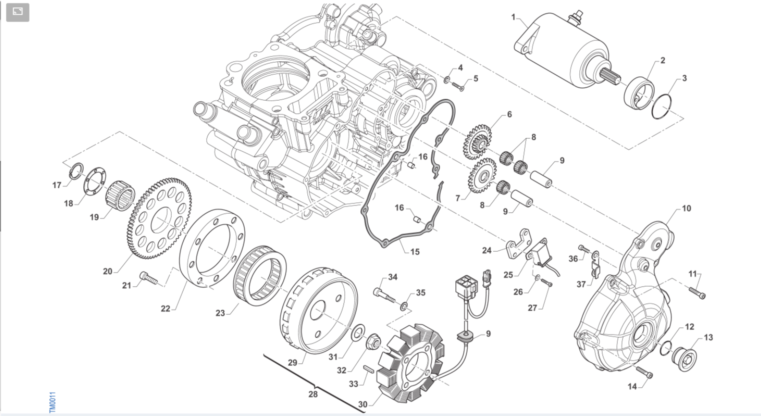 4T 250 FI MX TWIN 2022/2023 - ENGINE - IGNITION ES