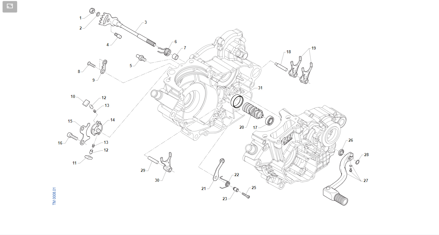 4T 250 FI SMK TWIN 2023/2024  - MOTOR - MANDO CAMBIO